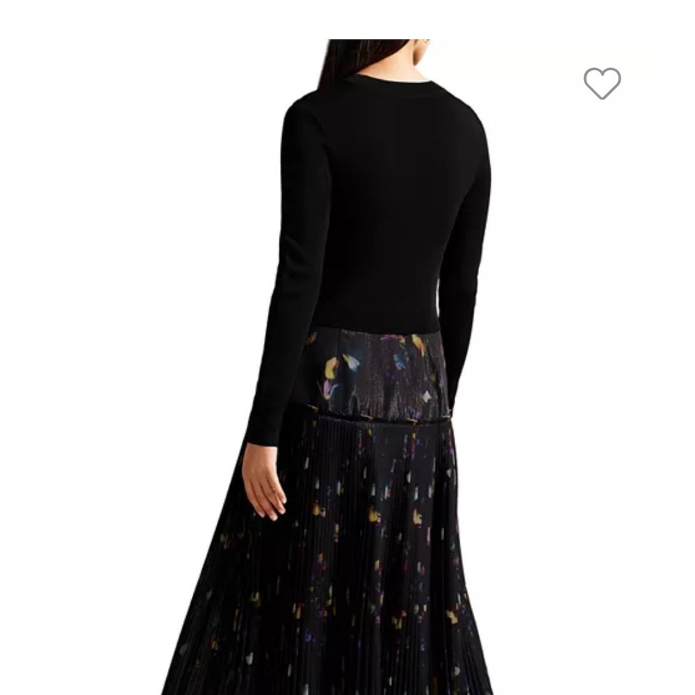 NWT Ted Baker
Miiriam Mixed Media Pleated Midi Dress - Picture 3 of 4
